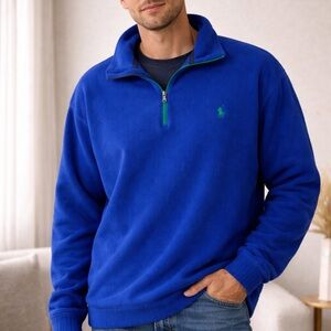 Ralph Lauren Men’s Blue Fleece Size XLT